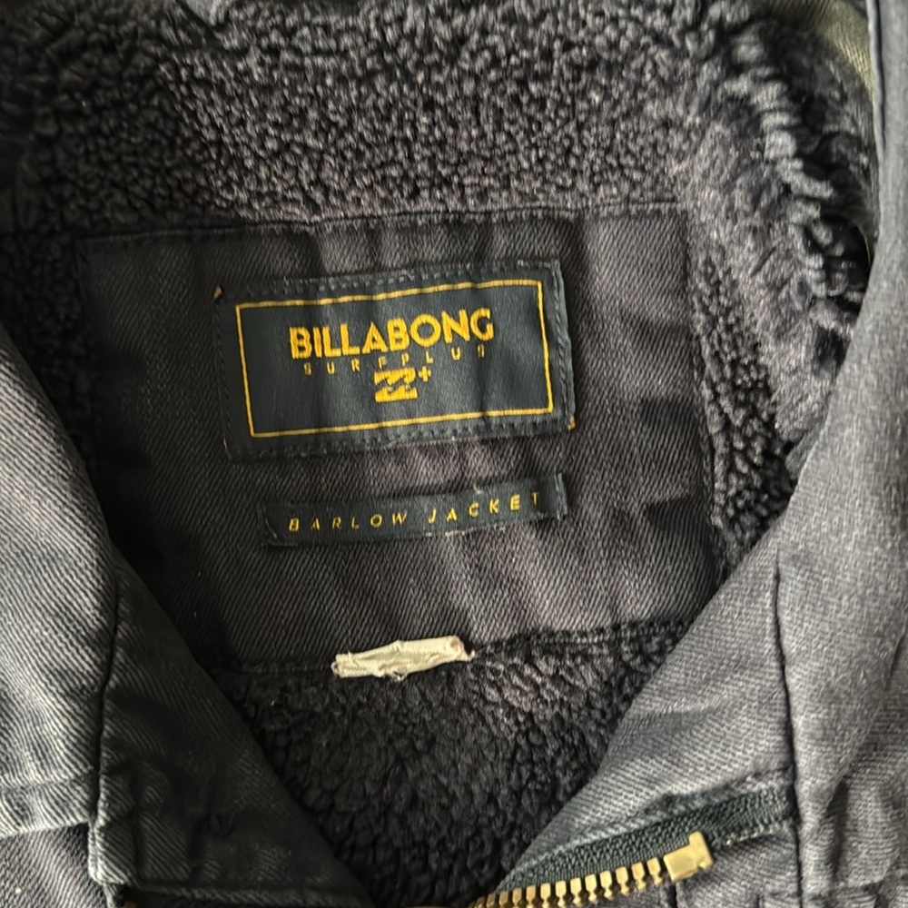 Billabong Barlow navy blue Sherpa Lined Military style jacket Sz: Medium - Picture 11 of 13